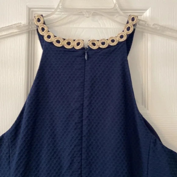 Lilly Pulitzer shift dress with gorgeous gold detailing excellent condition - Picture 8 of 12